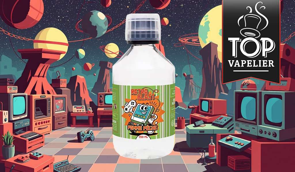 Pomme Pêche (Gamme Retro Blast) par Le Petit Vapoteur